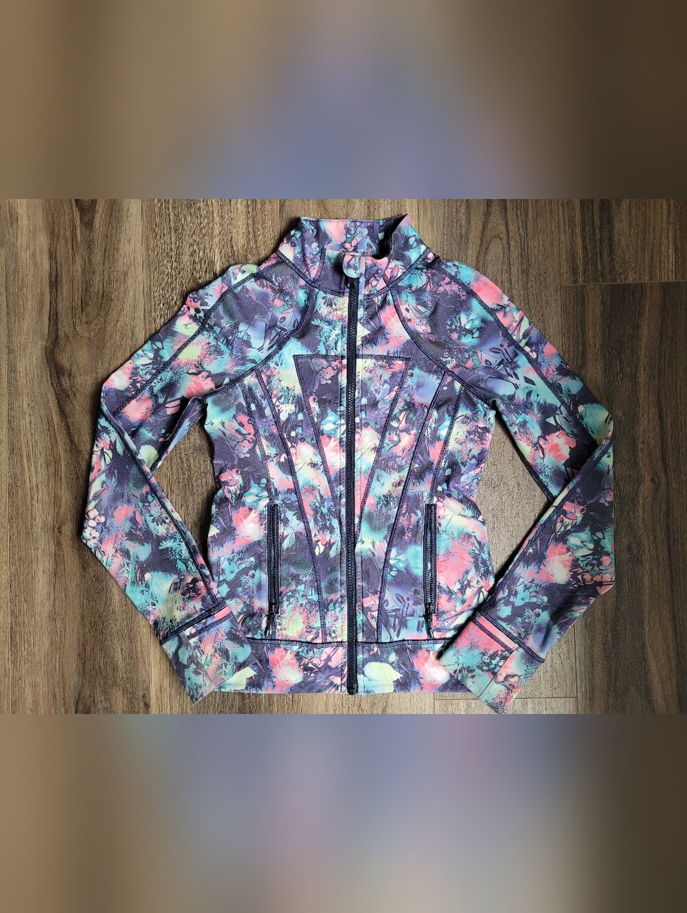 Ivivva Multi Color Zip-Up Active Sweater Jacket - Picture 1 of 7